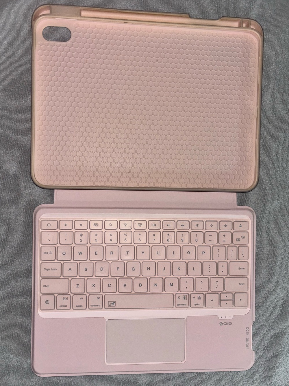 PINK Multi-Touch Detachable Keyboard case for 10.9 inch iPad 10